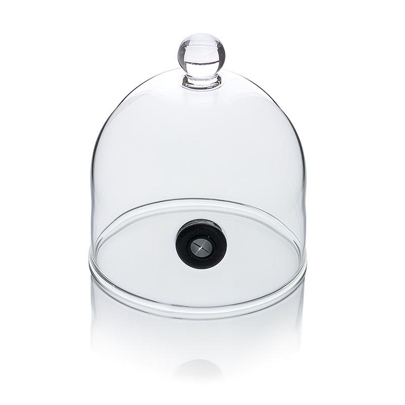 Räucher-Glasglocke Rubi mit Ventil, Ø 9cm, für Super-Aladin-Profi, 1 St