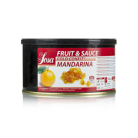 Sosa Cold Confit - Mandarine, fruits et sauce, avec la peau (37243), 1,5 kg