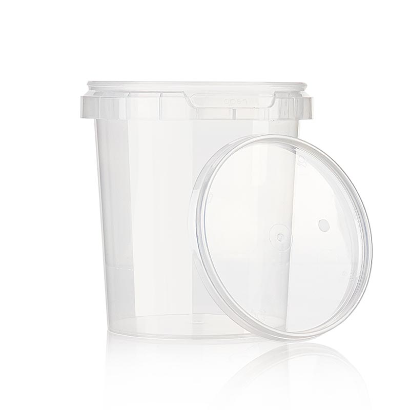 Boîte plastique "Circlecup", ronde, avec couvercle, ø 133x130mm, 1200ml, 1 pc