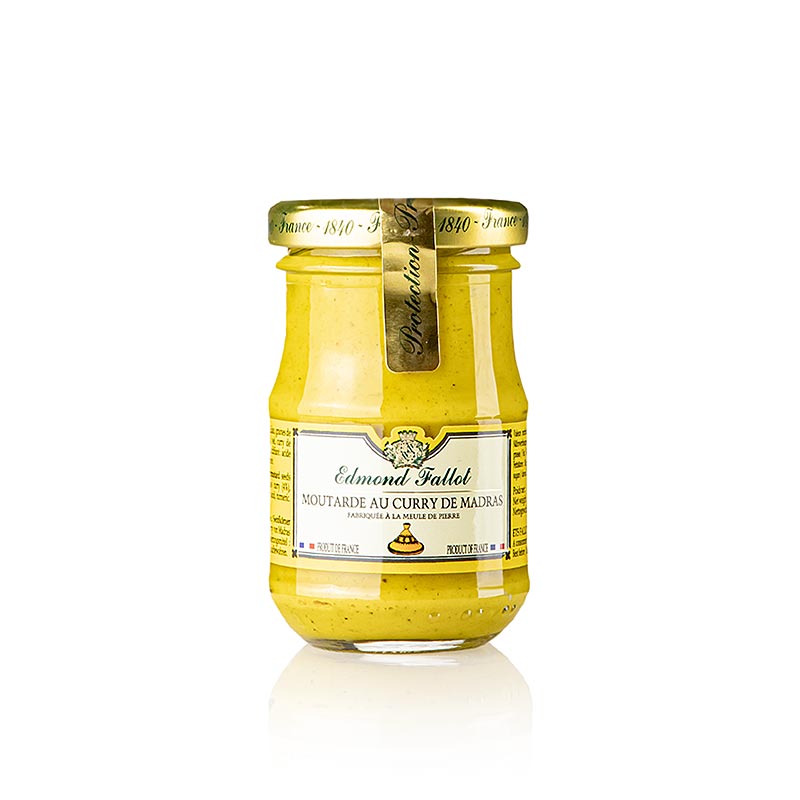 Fallot - Senape fine al curry Madras, piccante, 100 ml