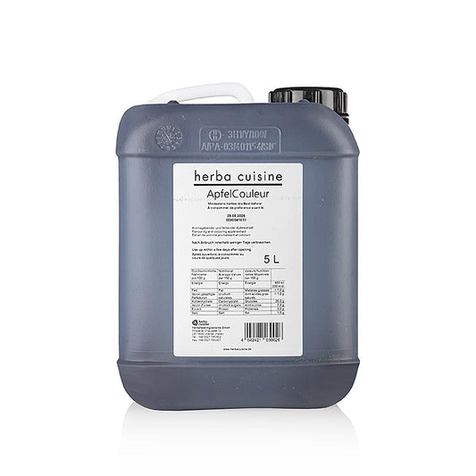 Herbacuisine ApfelCouleur Estratto di mela, liquido, non zuccherato e dal gusto intenso di caramello, 5 l