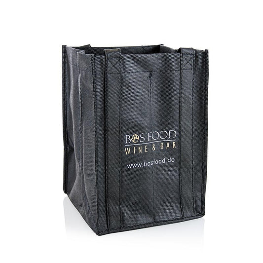 Sac de transport Greenbag pour 4 bouteilles, noir, avec logo Chef Food , 1 pc