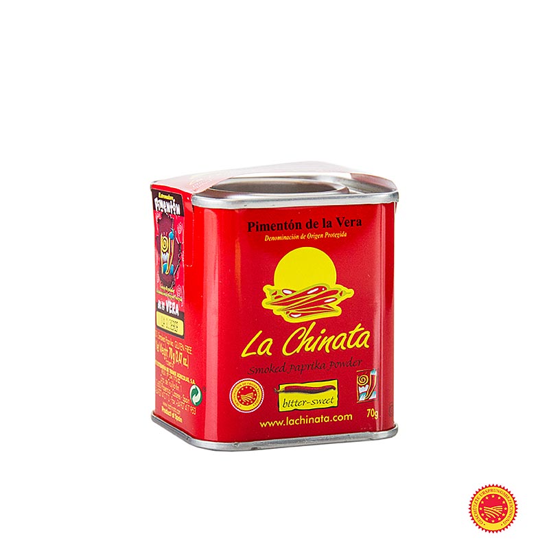Paprika in polvere - Pimenton de la Vera DOP/PDO, affumicata, agrodolce, la Chinata, 70 g