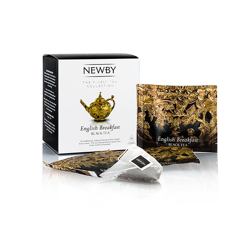 Newby Tea English Breakfast, Thé noir, 37,5 g, 15 sachets