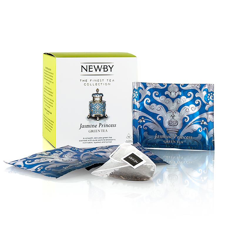 Newby Tea Jasmin Princess, Tè verde cinese, 37,5 g, 15 bustine