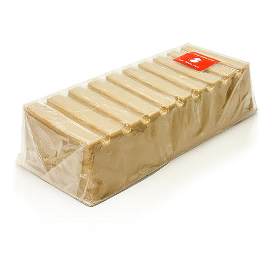 Torrone al cioccolato gianduja, bianco, La Molina, 1 kg