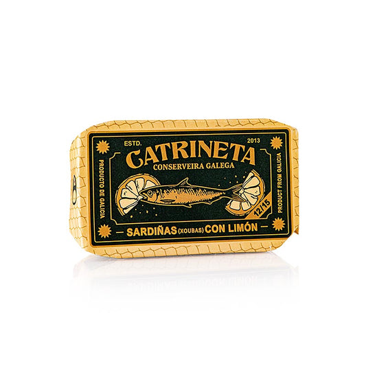Sardines entières à Huile d'olive au citron, sardina ao limón, 115 g