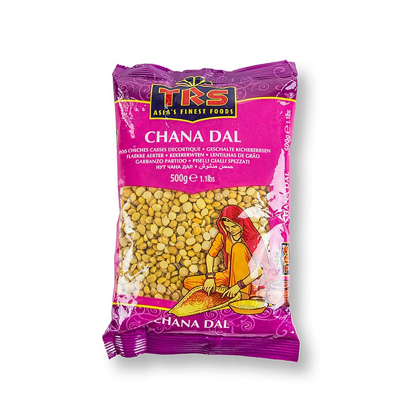 Pois chiches - Chana Dal, coupés en deux, séchés, 500 g