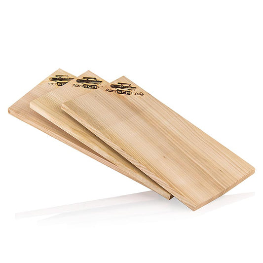 Axtschlag - Grill BBQ - Tagliere per grigliata in legno, legno di ciliegio (Cherry), 15x30x1,1 cm, 3 pezzi