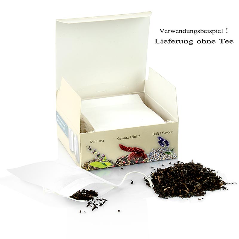 TossIt, Filtre/sachets de thé avec cordelette à remplir soi-même, 50 pc