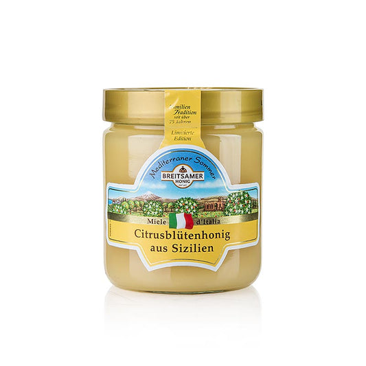 Breitsamer Honig "Mediterraner Sommer", Citrusblüte aus Sizilien, 500 g