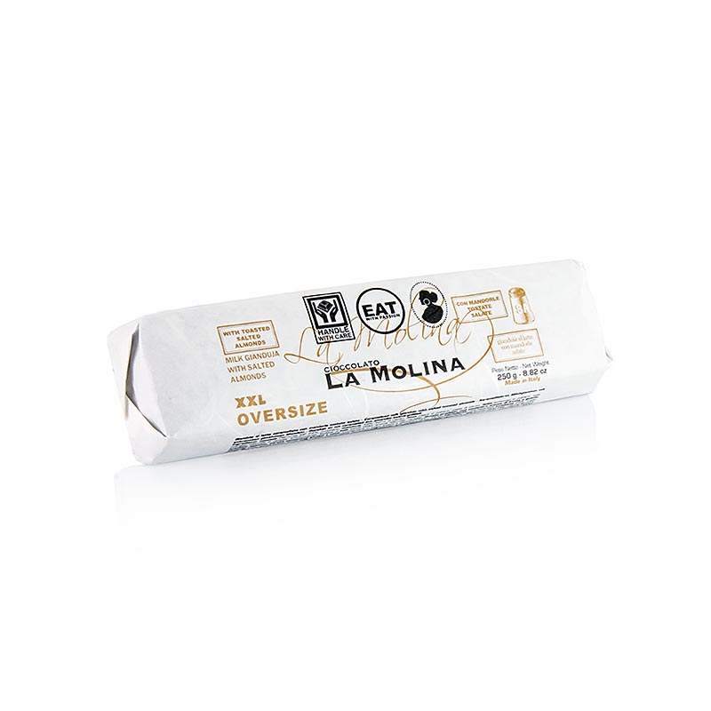 XXL Oversize Lingot de gianduja aux amandes salées, La Molina, 250 g