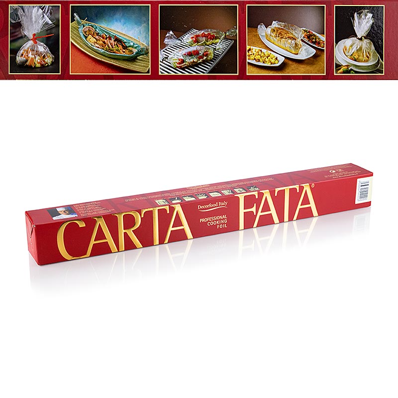 Papier d'aluminium CARTA FATA® pour la cuisson et la rôtisserie, résistant à la chaleur jusqu'à 220, 50x 25, 1 feuilles
