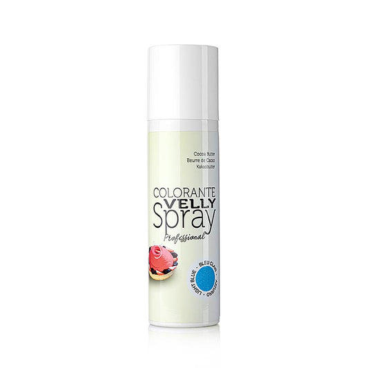 Burro di cacao spray, effetto velluto, azzurro, Velly, 250 ml