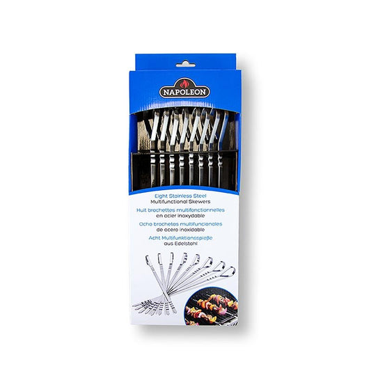 Napoleon Grillzubehör - Grillspieß - Wellenspieß, 38cm, Edelstahl, 8 St | Non Food / Hardware / Grillzubehör | thungourmet