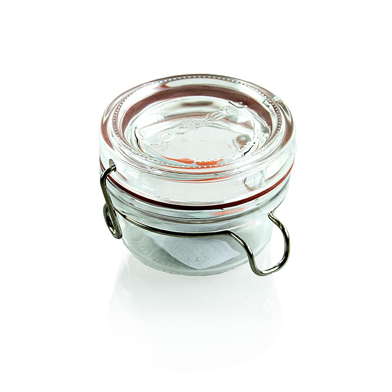 WECK - Drahtbügelglas -"Lock-Eat", 80 ml, inkl. Gummi, rund, 1 St