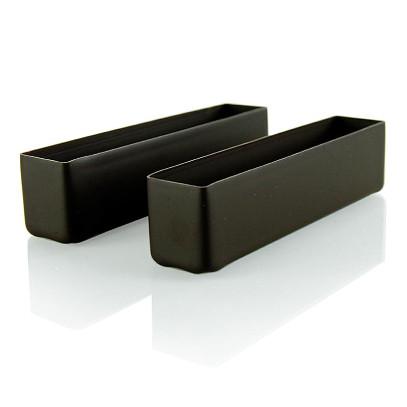 Schokoform - Dessertschale Rechteck, dunkel, 120x25x30mm, Cluizel, 840 g, 42 St | Couverture, Schoko - Formen, Schoko - Produkte | thungourmet