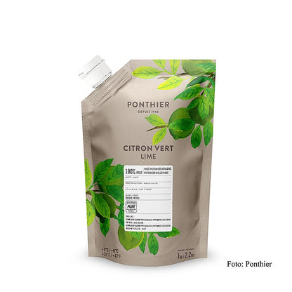 Purea di lime Ponthier, 100% frutta, senza zucchero, 1 kg