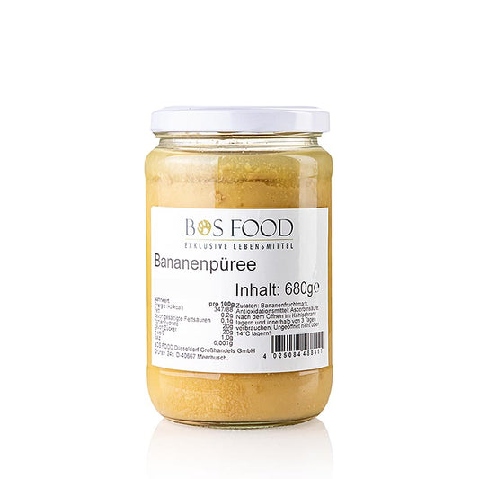 Purée/marque - banane, finement passée, 680 g