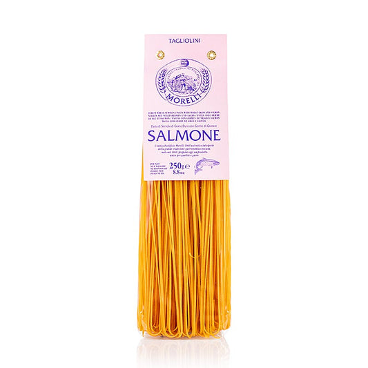 Morelli 1860 Tagliolini al salmone, con salmone e germe di grano, 250 g