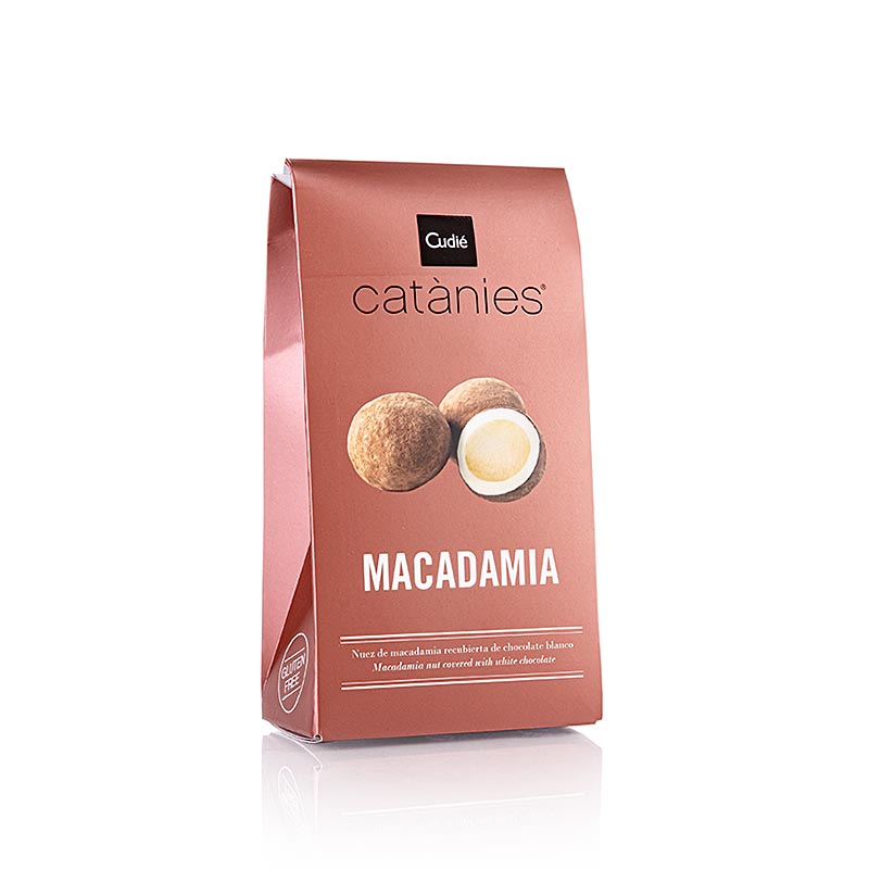 Bombons Cudié - Catanies - noix de macadamia caramélisées enrobées de chocolat blanc, Cudie, 80 g