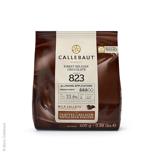 Callebaut - Vollmilch, Callets, 33,6% Kakao, 400 g