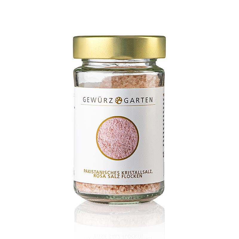 Gewürzgarten Pakistanisches Kristallsalz, Rosa Salz Flocken, 100 g