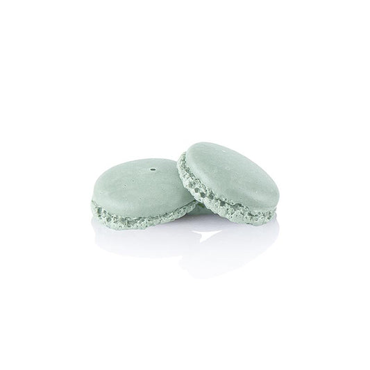 Macarons verdi, metà meringa alle mandorle, da riempire, ø 3,5 cm, 921 g, 384 pezzi.