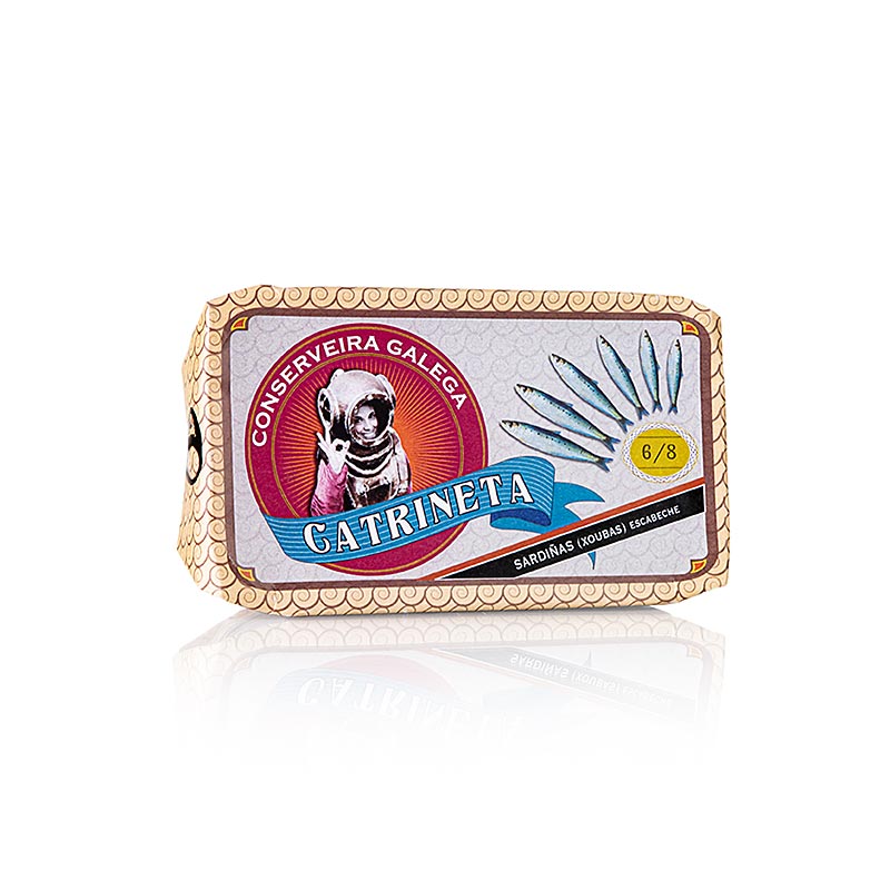 Sardine intere in salsa escabeche, 6-8 Pezzi, Catrineta, 81 g