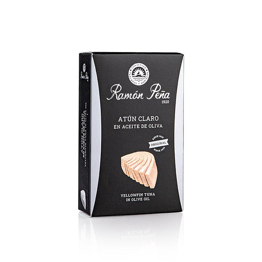 Filets de thon à nageoires jaunes à Huile d'olive, pêchés à la ligne, RAMON PEÑA SILVER, 110 g