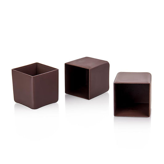 Moule à chocolat - cube, noir, 41x41mm, Michel Cluizel (23130), 600 g, 40 pcs