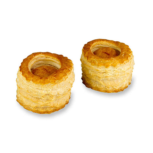 Pâtés en pâte feuilletée à la reine, ø 6,5cm, HUG, 2,25 kg, 90 pcs