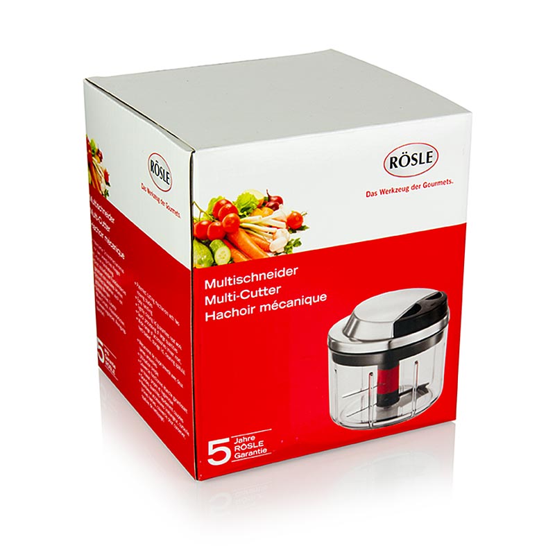 Tagliaverdure Rösle, con manovella, plastica/acciaio inossidabile, 600 ml, 1 pz.