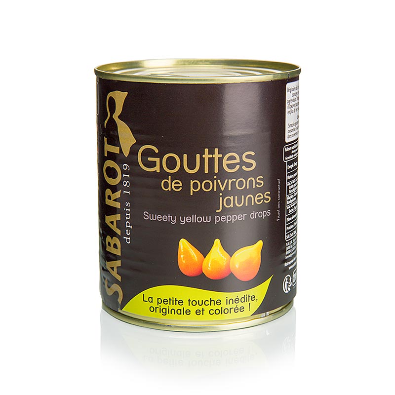 SABAROT WASSNER - Paprikatropfen, gelb, Sweety Drops, "Gouttes de Poivron", 793 g