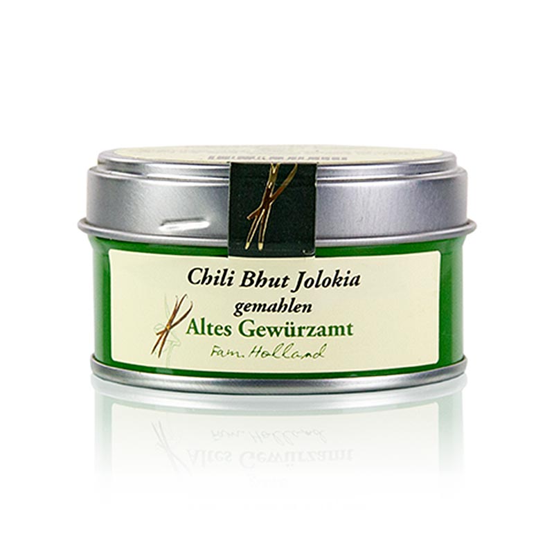 Chili Bhut Jolokia, gemahlen, Altes Gewürzamt, 35 g | Salz, Pfeffer, Gewürze, Aromen,Trockengemüse | thungourmet