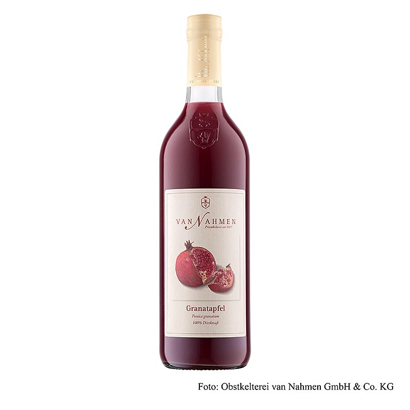 van Nahmen  Jus de grenade, 100 % pur jus, BIO, 750 ml