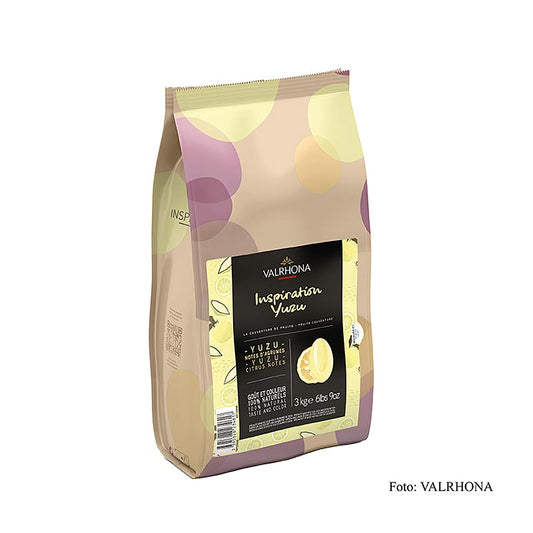 Valrhona Inspiration Yuzu - Spécialité de yuzu au beurre de cacao, 3 kg