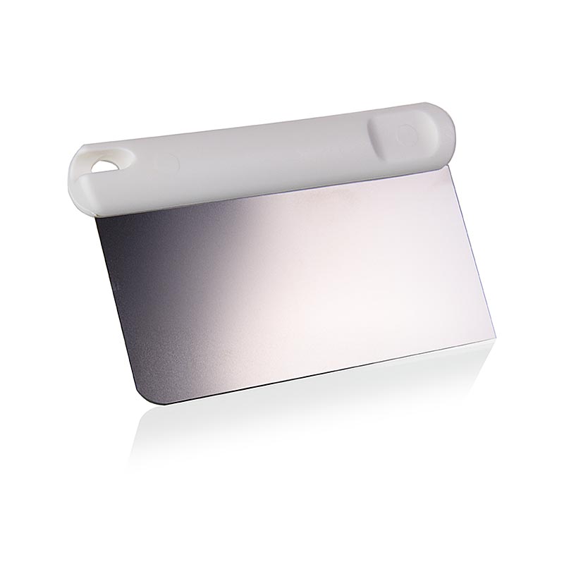 Grattoir à pâte manche plastique, avec lame inox, 13x6cm, 1 pc
