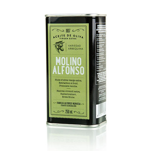 Huile d'olive , Molino Alfonso, Arbequina, Espagne, 250 ml
