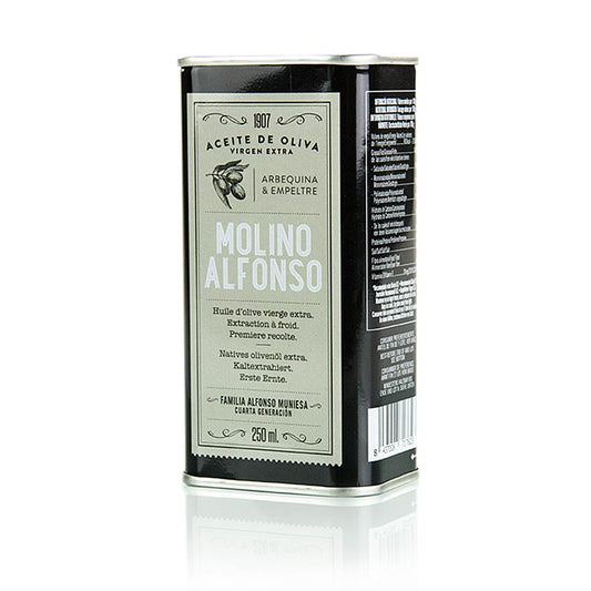 Huile d'olive , Molino Alfonso, Arbequina & Empreltre, Espagne, 250 ml