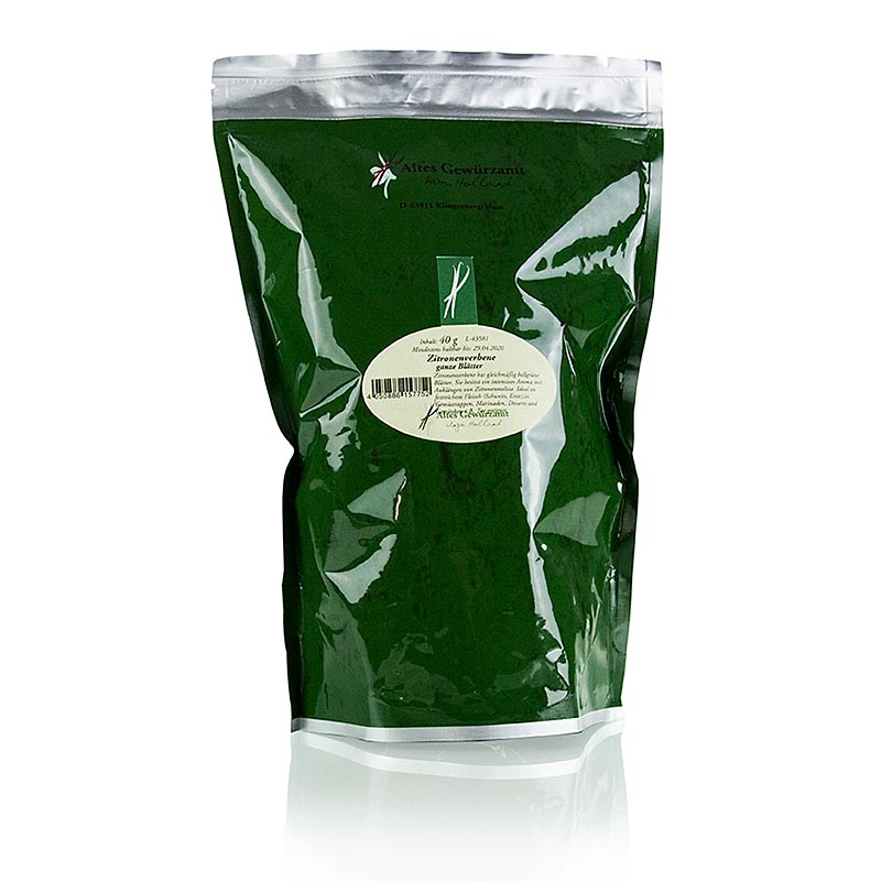 Verbena odorosa (falsa verbena), foglie intere essiccate, Altes Gewürzamt, 40 g