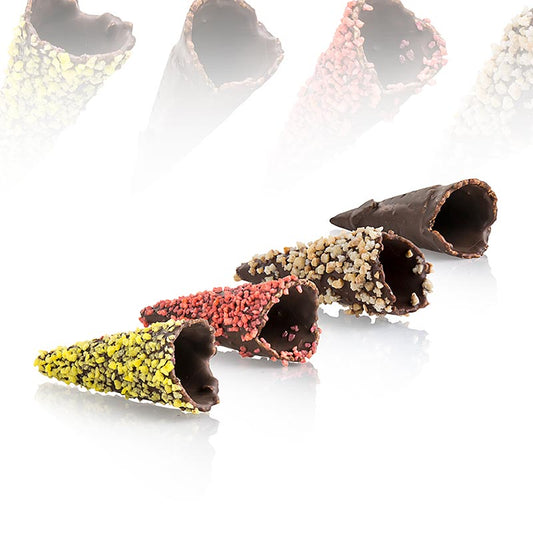 Mini-croissants Gold, assortiment de choco-croquants, 4 sortes, ø 2,5x7,5cm, 1,8 kg, 180 pcs