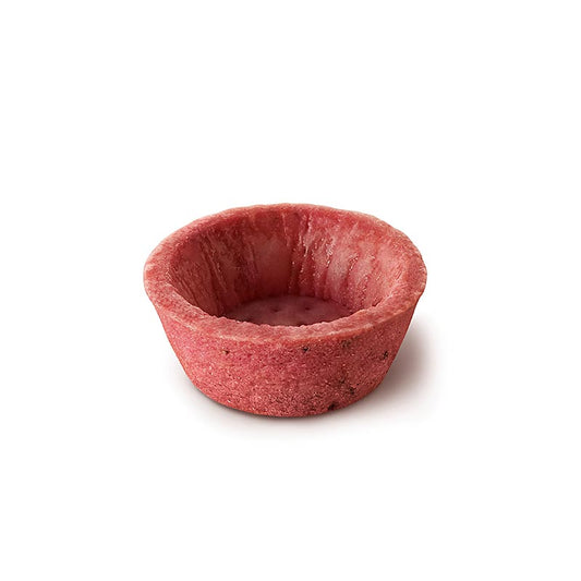 Mini-tartelettes apéritives, pâte à la betterave et au poivron, rondes, ø 4,2 cm, salées, végétalien, 1,024 kg, 160 pièces