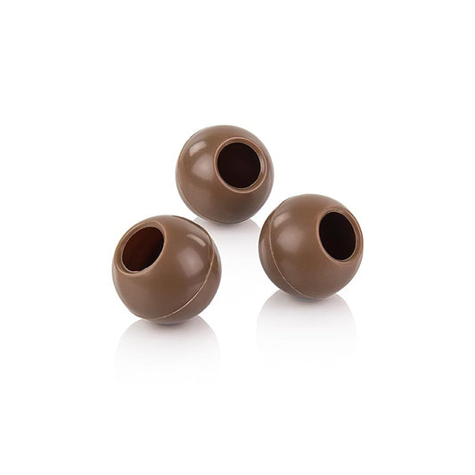 Boules creuses à la truffe, chocolat au lait, ø 24mm, Läderach, 1,336 kg, 567 pcs