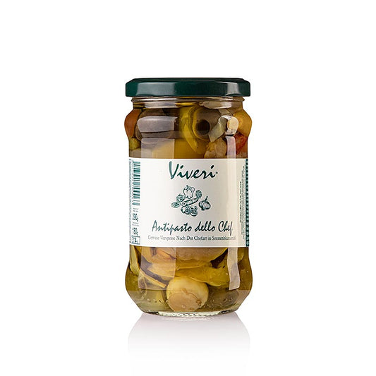 Viveri - Eingelegte gemischte Antipasti - dello Chef, in Sonnenblumenöl, 290 g