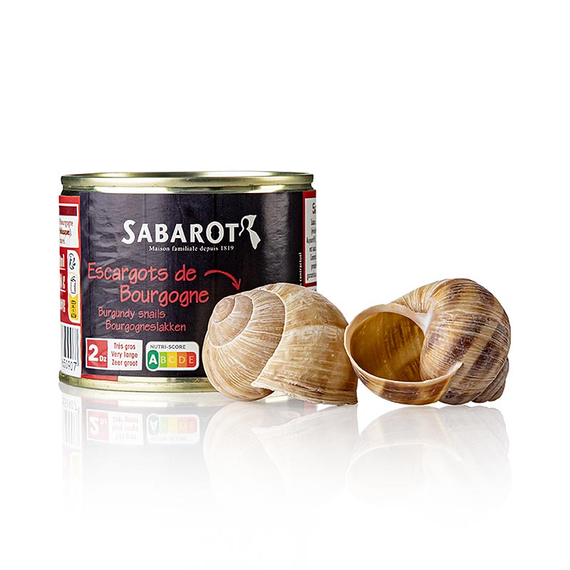 SABAROT WASSNER - Set di lumache - Helix Pomatia, 24 Pezzi  24 gusci, 200 g, 24 conf.