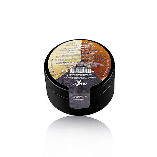 Sosa Colorante alimentare naturale marrone chiaro, in polvere, solubile in acqua (38561), 60 g