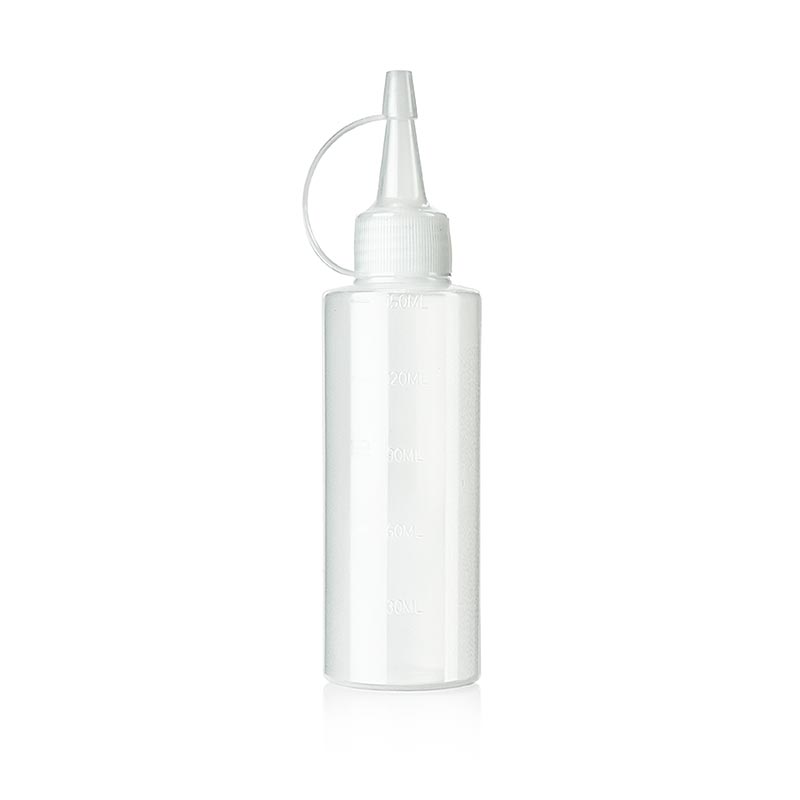Bottiglia di plastica, con contagocce e tappo, 150 ml, 100% Chef, 1 pz.