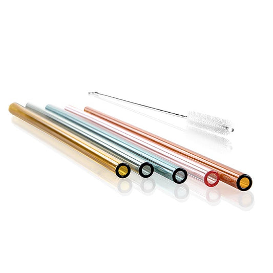 Bocal, droites et colorées, ø 8 mm (paroi de 1,5 mm), 24 cm, lot de 50