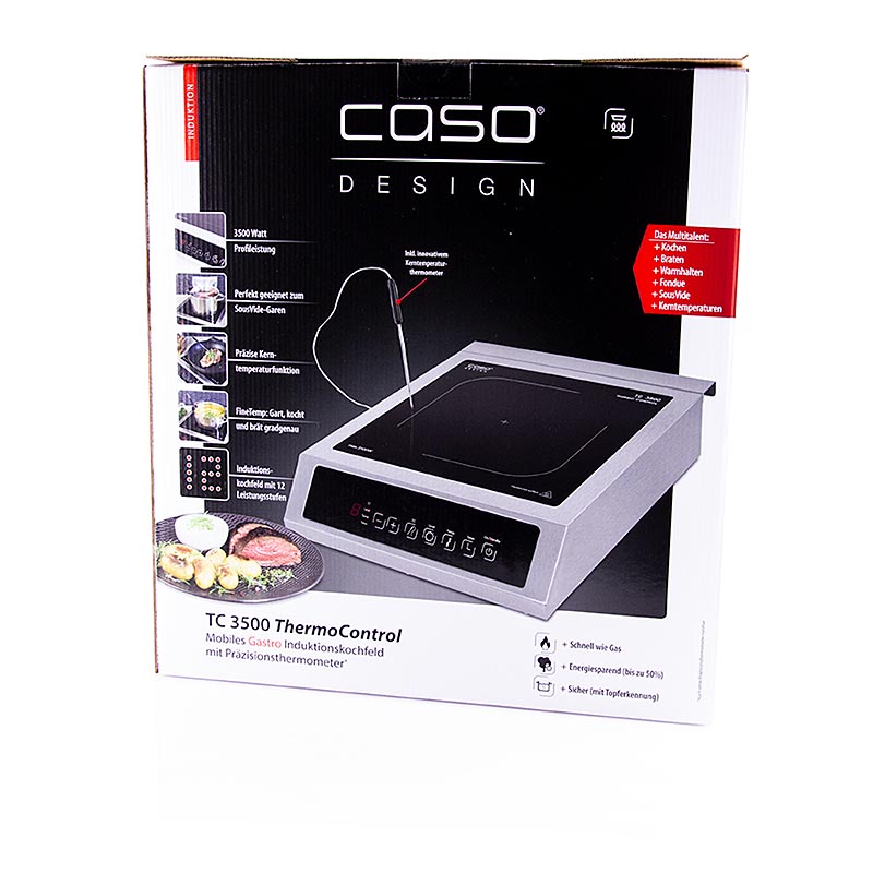 Plaque de cuisson à induction TC Thermo Control 3500 Watt, Caso, 1 pc